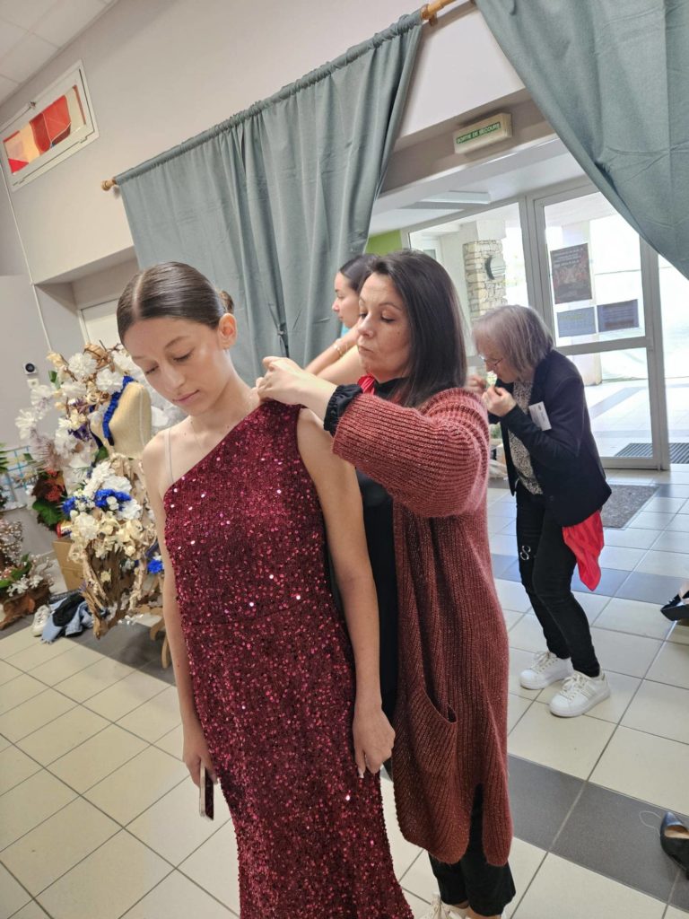 Show floral haute-couture