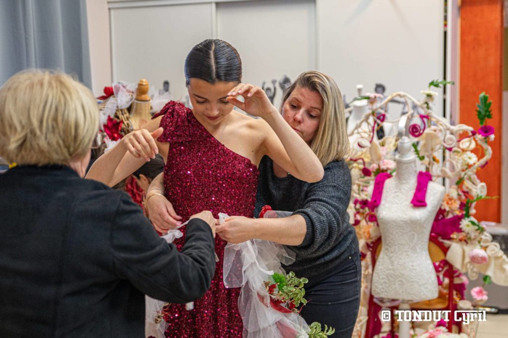 Show floral haute-couture